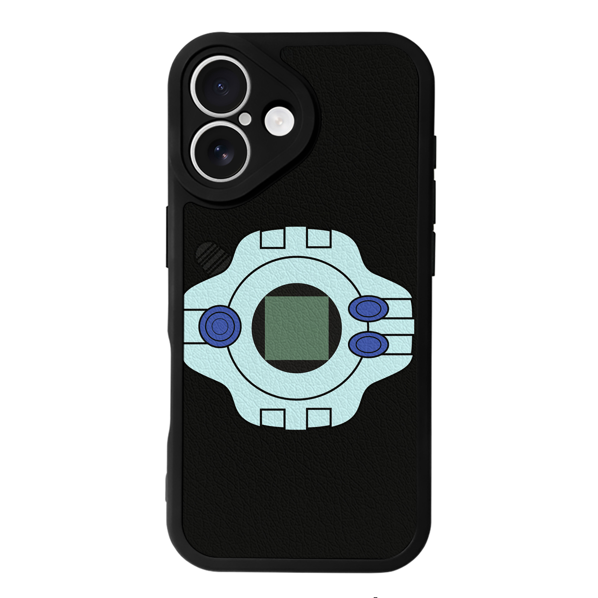 （画像用） Digimon デジタルモンスター/デジモン 【iPhone 16シリーズ対応】シリコンスマホケース（レザー調） 材質：シリコン